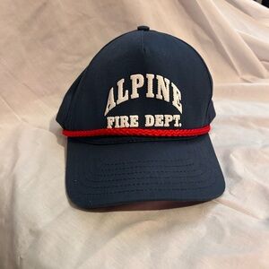 Alpine Fire Dept. Navy Rope Cap